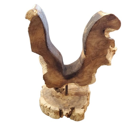 Molten Glass Decorate Vase with Natural Wood - Picture 9 of 13